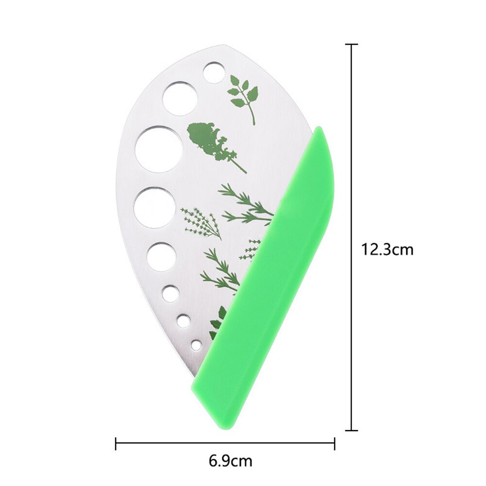 Home Kitchen Gadgets Fruit Vegetable Tools Vegetables Stripper Stainless Steel Hole Cutter 9-hole Herb Knife Vegetable Cutter