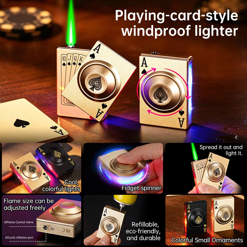Metal Rotating Fire Tongs Lantern Torch Lighter – Windproof Jet Flame Butane Lighter, Personalized Outdoor Smoking Gift for Men