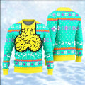 Printed loose round neck hoodie