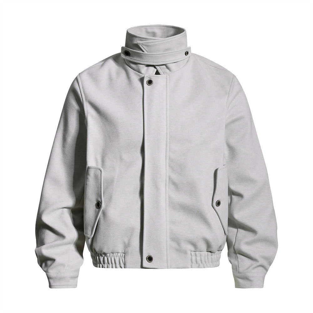 Men’s Stand-Collar Zip-Up Jacket