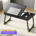 Adjustable Folding Bed Tray Table – 5 Heights, Cup Holder, MDF Laptop Desk for Sofa & Bed, Multi-Purpose