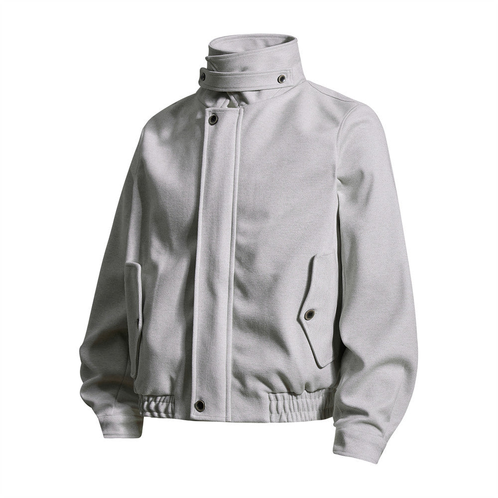 Men’s Stand-Collar Zip-Up Jacket