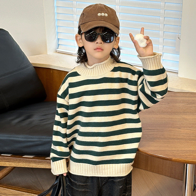 Boys Kids Casual Knit Pullover Sweater Autumn Winter