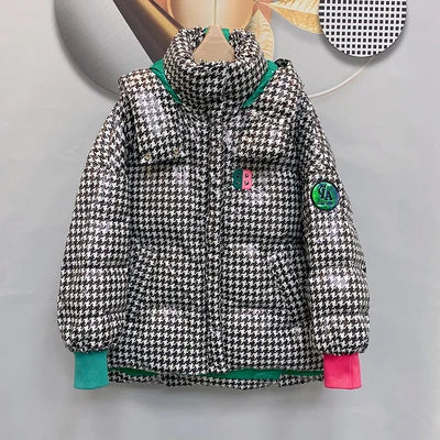 Women Winter Jacket Fashion Spliced Hooded Down Jackets Female High Quality Casual Warm Cotton Coat