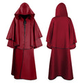 Medieval 5-color cloak hooded cloak monk robe cloak long sleeved wizard guide cloak cosplay