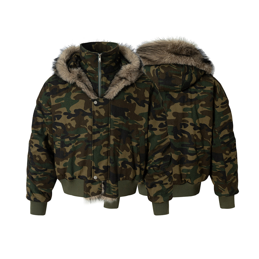 Two fake cotton jackets with cotton jackets