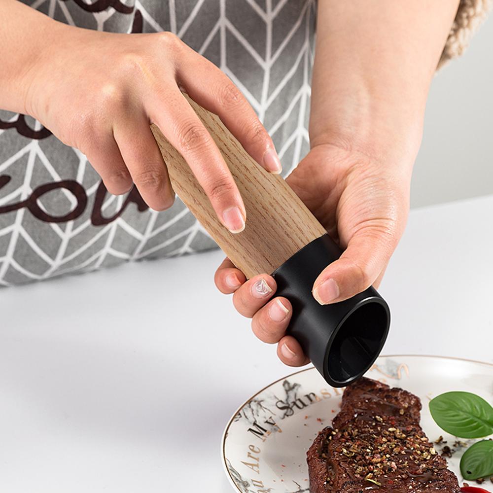 Manual Salt Pepper Grinder Kitchen Gadgets Spice Mill Grinder Seasoning Adjustable Coarseness Pepper Mill for BBQ Kitchen Tools