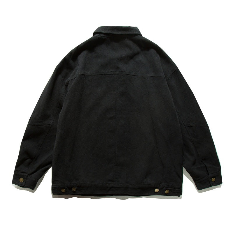Solid color jacket for men