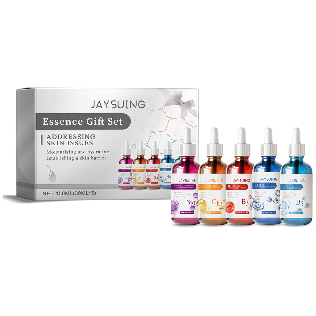 Serum Gift Box 5-Piece Facial Moisturizing And Hydrating Daily Repair Serum Gift Box