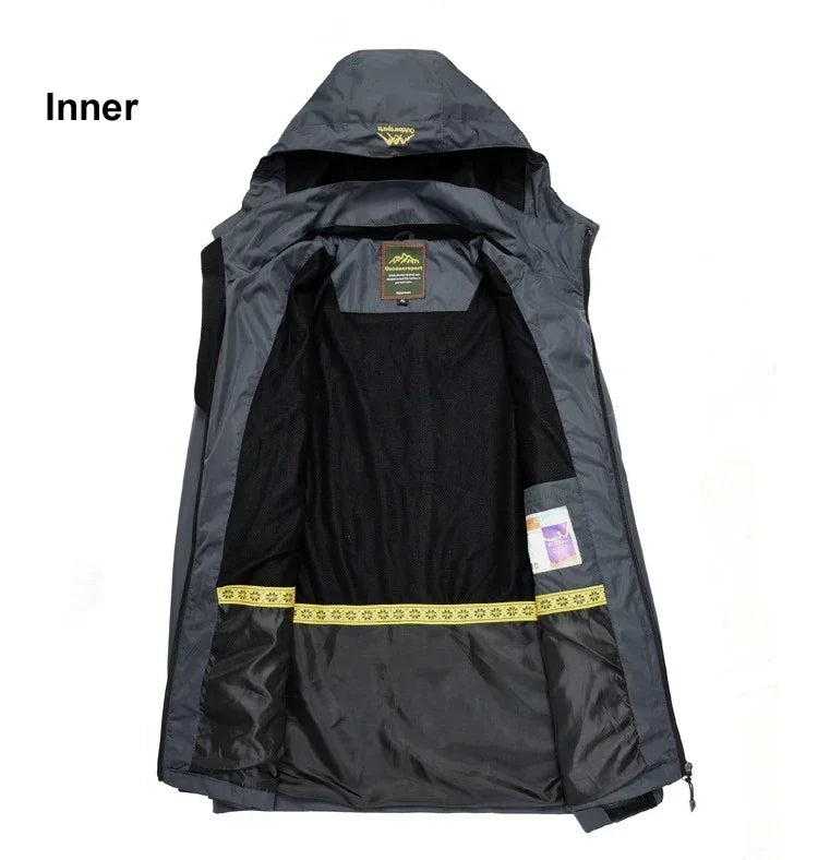 Men's Jackets   NEW Spring Autumn Casual Men Outwear Raincoat Waterproof Hooded Coats Male Breathable WorkJackets 4XL