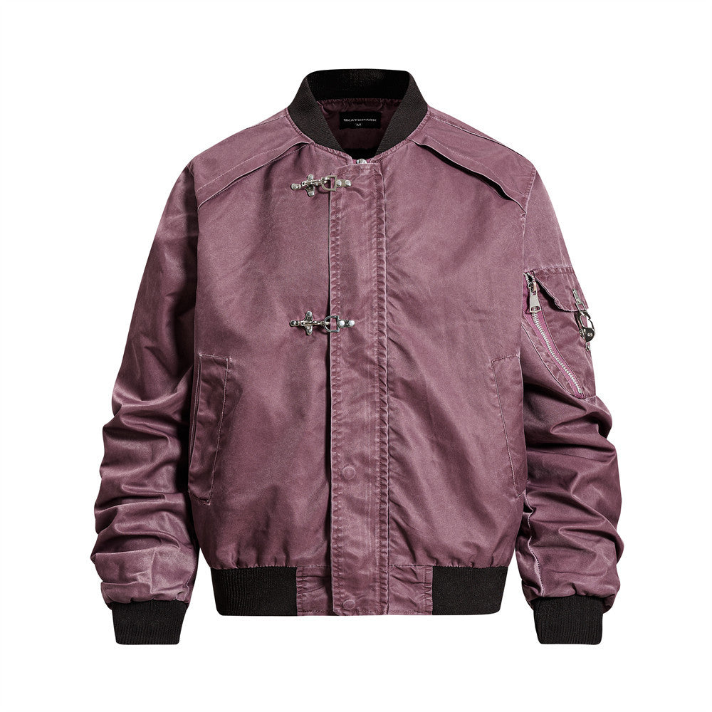 Old baseball jacket for men