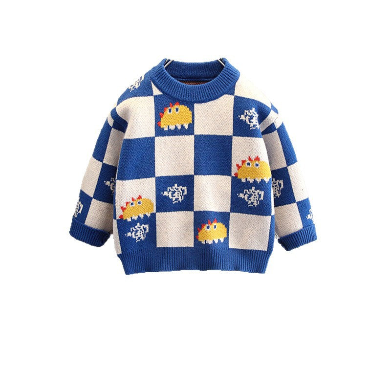 Spring Autumn Fashionable Knit Sweater for Boys