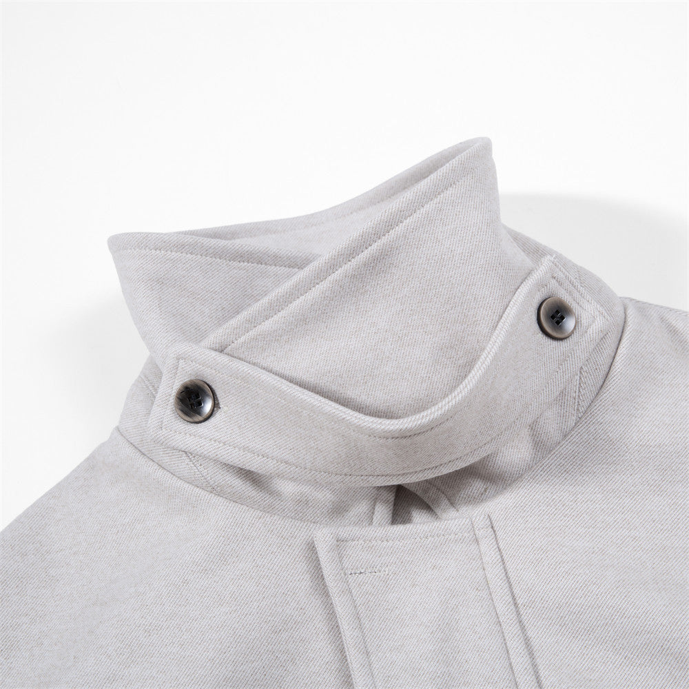 Men’s Stand-Collar Zip-Up Jacket