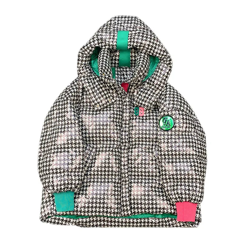Women Winter Jacket Fashion Spliced Hooded Down Jackets Female High Quality Casual Warm Cotton Coat