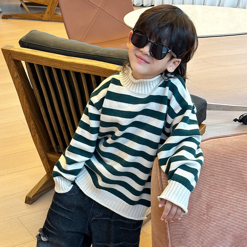 Boys Kids Casual Knit Pullover Sweater Autumn Winter