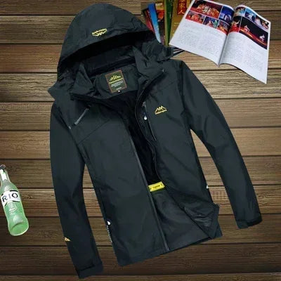 Men's Jackets   NEW Spring Autumn Casual Men Outwear Raincoat Waterproof Hooded Coats Male Breathable WorkJackets 4XL