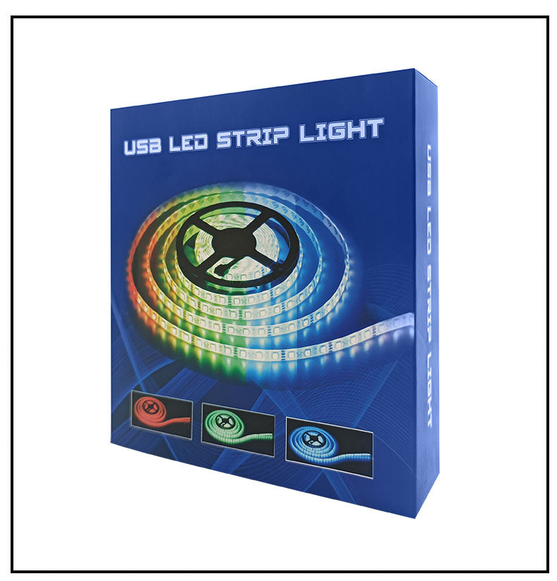 5V LED Light Belt Set 5050RGB Waterproof Colorful USB24 Key Music Bluetooth TV Background Atmosphere Light