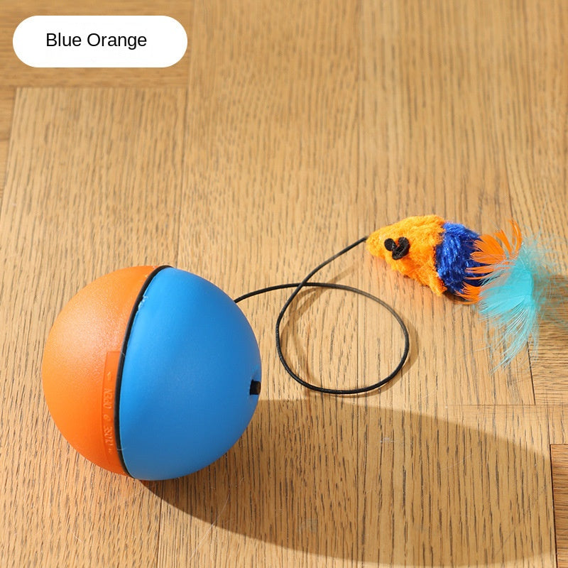 Cat Toy Self-Entertainment Energy Consumption Mouse Teaser Wand Cat Exercise Electric Automatic Teasing Ball Cat Supplies