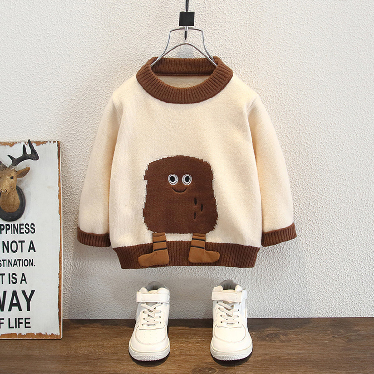 Spring Autumn Fashionable Knit Sweater for Boys